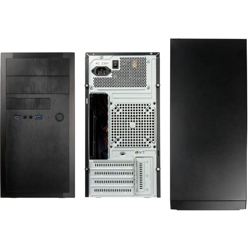 Chieftec Elox Serie Ht-01b Avec Alimentation 350 Wa HT-01B-350GPB Midi Tower Noir 350 W - Boîtier pc - Noir