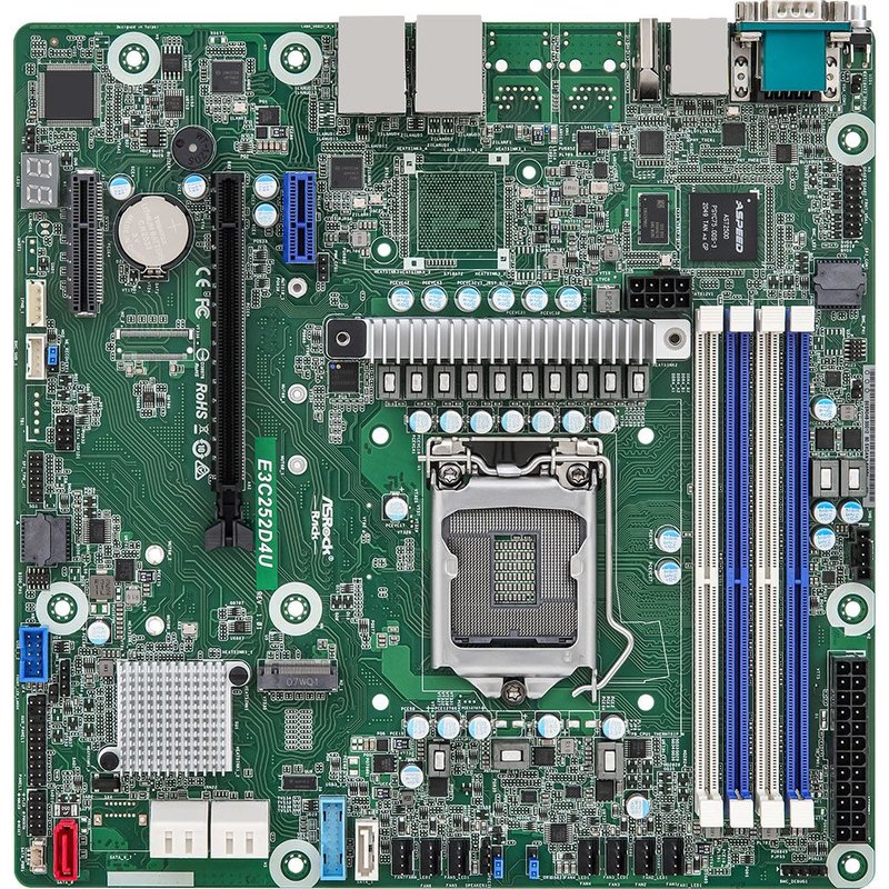 Asrock E3c252d4u Carte Mère Intel C252 Lga 1200 (socket H5) Micro Atx