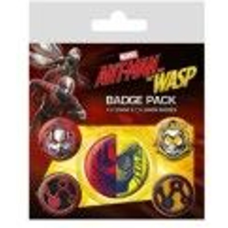 Marvel Comics Ant-Man Et Le Wasp Lot De Badges, Multicolore, 10 X 12.5 Cm