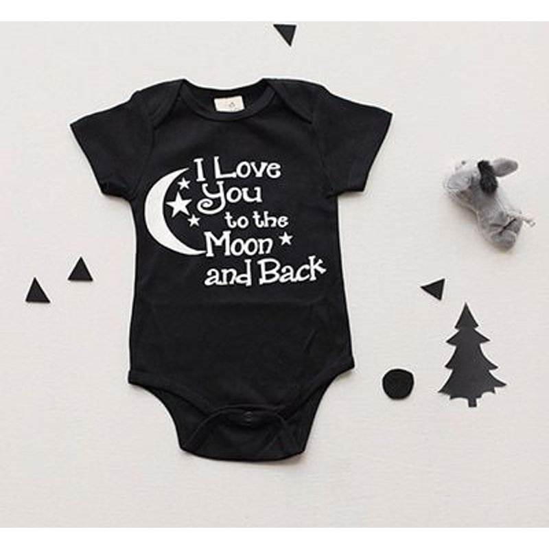 Body Pour BĂ©bĂ© Garçon Et Fille, VĂȘtements Pour Nouveau NĂ©, Tenue Noire ""I Love You To The Moon"", 0 24 M Lava1