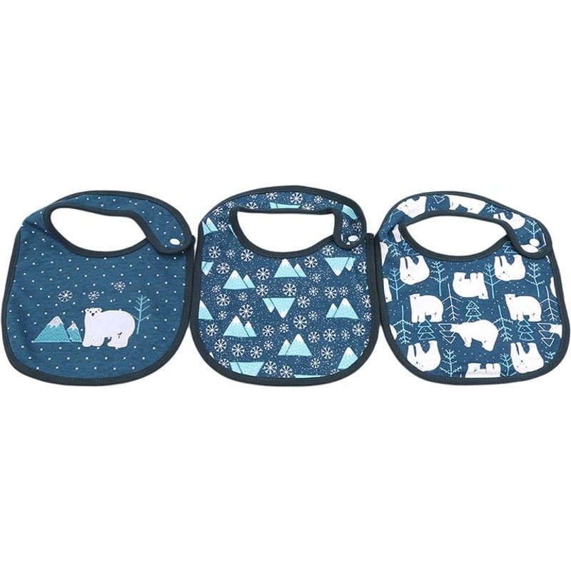 Bavoirs Réglables Pour Nouveau Né, Garçon Et Fille, En Coton Doux Et Respirant, Imprimé Animal Mignon, Produit D'alimentation Pour Bébé, 3 Pièces/Lot Lava1