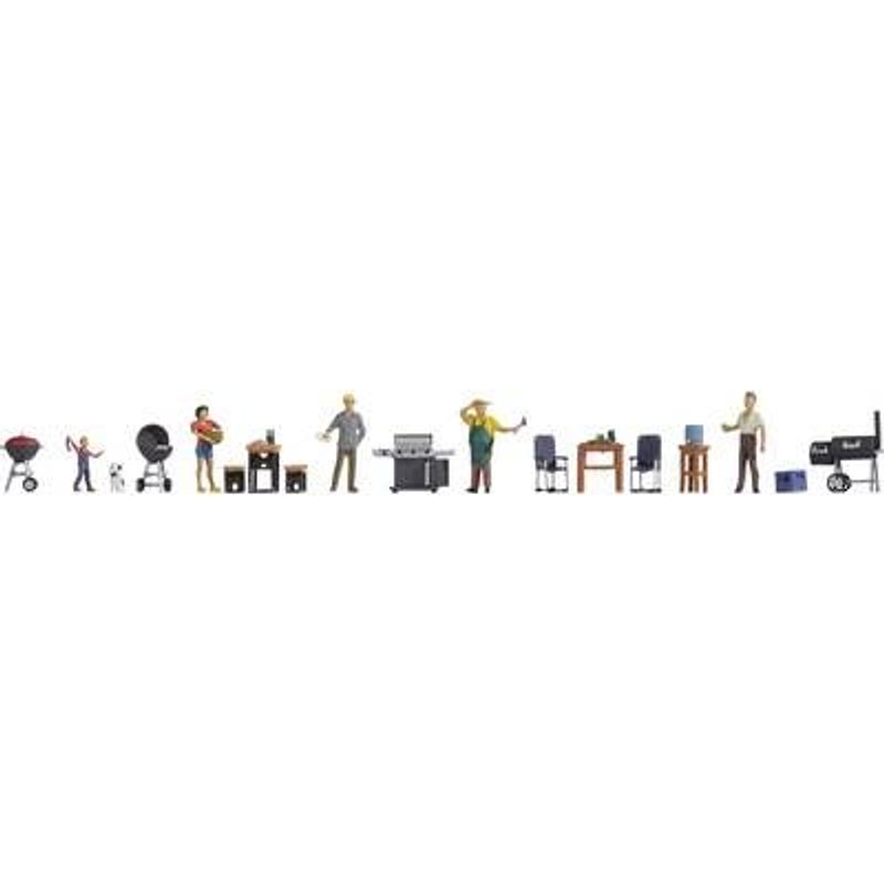 Soirée Barbecue Figurines H0 Noch 0016200 1 Set