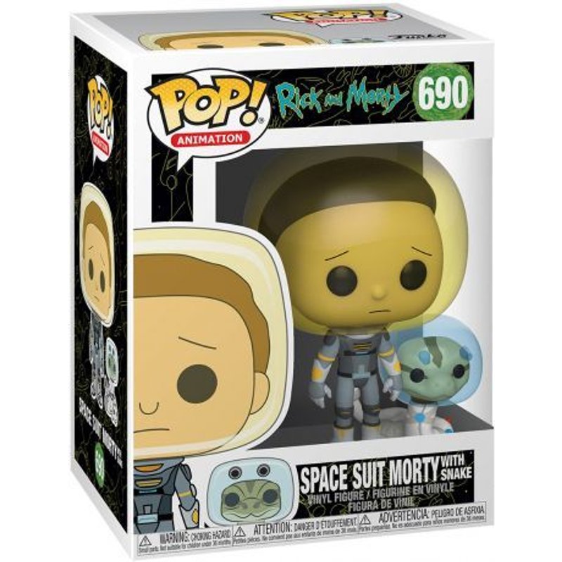 Rick & Morty - Bobble Head Pop N° 690 - Space Suit Morty W/Snake