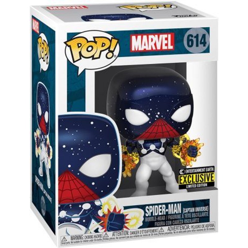 Figurine Funko Pop Bobble Head - Marvel Comics N°614 - Spider-Man (Captain Universe) (47064)