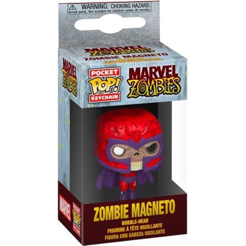 Marvel - Porte-Clés Pocket Pop! Zombie Magneto 4 Cm