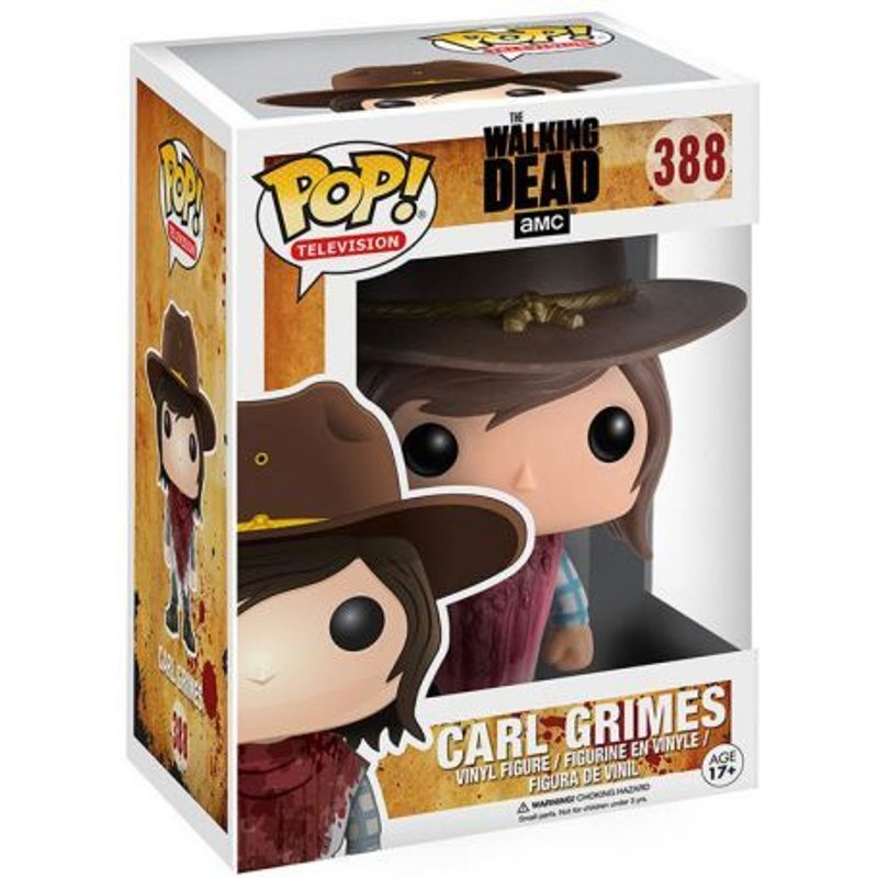 Figurine Pop - The Walking Dead - Carl Grimes Bloody Poncho - Funko Pop