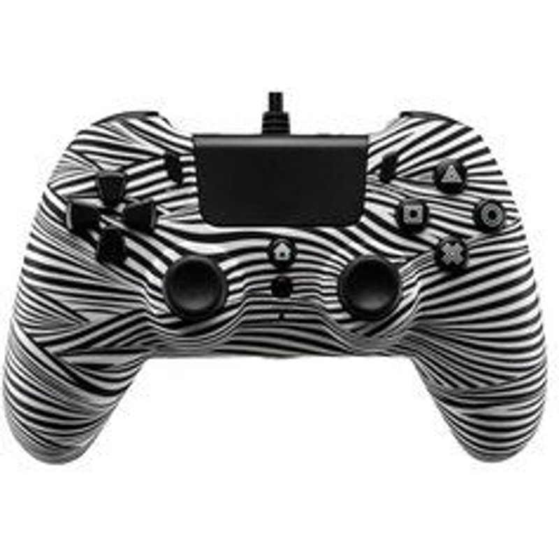 Qubick ACP40169 periferica di gioco Nero, Bianco Gamepad PlayStation 4