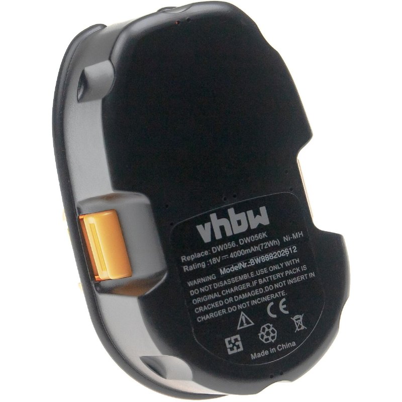 vhbw Batterie compatible avec Dewalt DC926KA, DC926VA, DC987, DC987KA, DC987KB, DC988, DC988KA outil électrique (4000mAh NiMH 18 V)