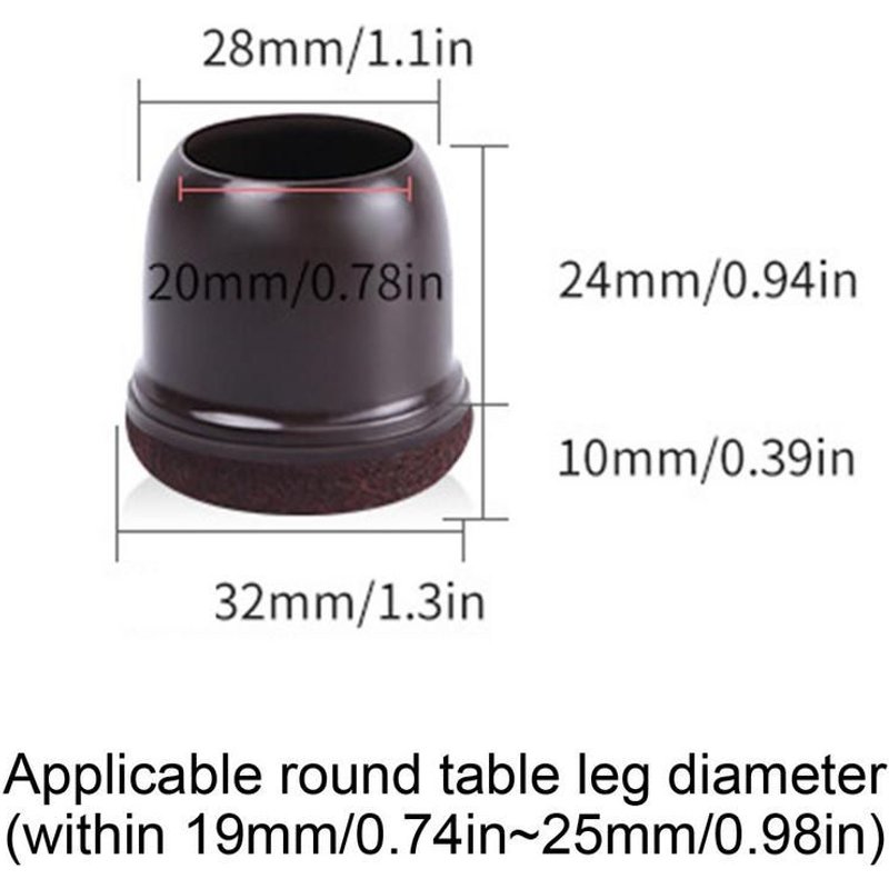 Protège-Jambes De Table Et Chaise, 8 Pièces, Couvre Optique, Feutre Astronomique, Coussinets De Meubles, Protecteurs De Sol, Capuchons De Pieds, Pas De Rayures, Sap, Bruit
