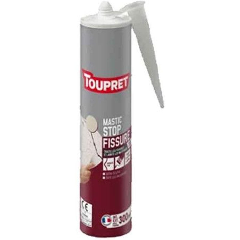 Mastic Stop fissures TOUPRET 300ml Gris - BCMACEXG300