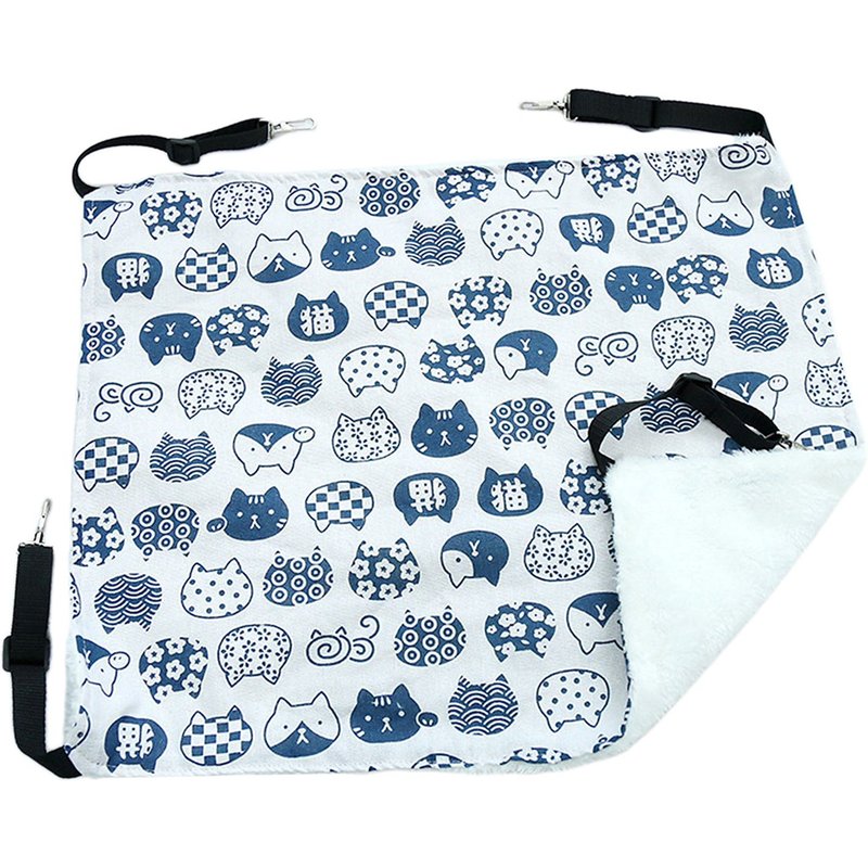 Hhilabee Cage De Chat Douce Hamac Repose-Animaux D'intérieur Balançoire De Lit Confortable Installer Facilement Gain De Place Pour Chiens Hamster Lapins Petits Blanc D'hiver L