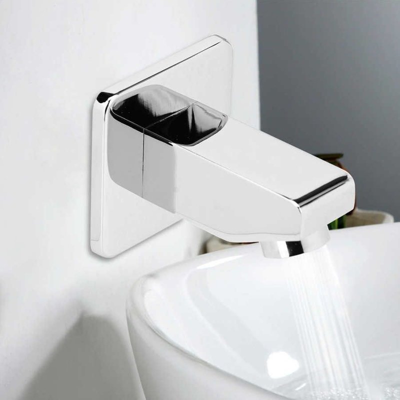 Robinet de douche à Installation dissimulée filetage G1/2in, bec de douche en cuivre, robinets de lavabo carrés, salle de bains, baignoire,