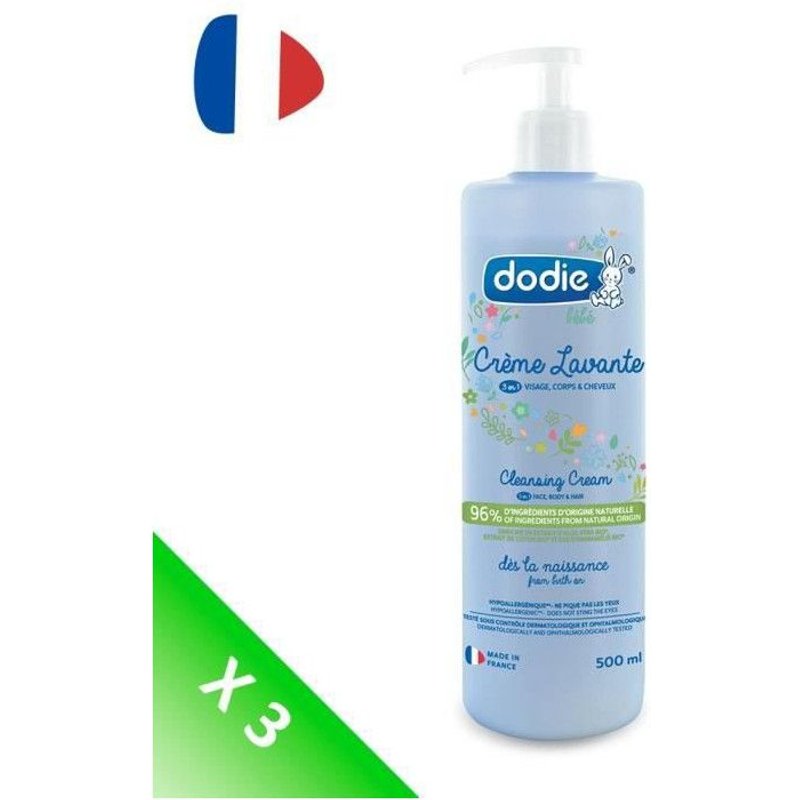 Dodie Lot De 3 Cremes Lavantes 500ml