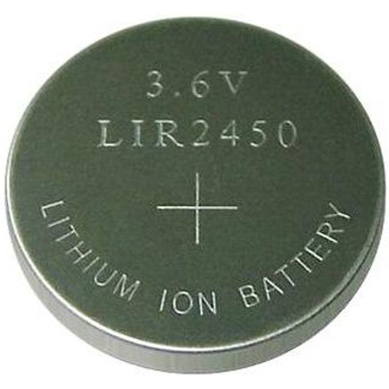 Pile bouton 3,6V LIR 2450 rechargeable Li-Ion