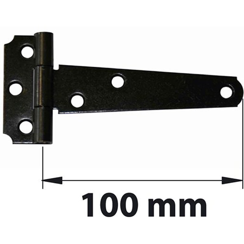 Charnière universelle acier pour porte, L.120 x l.55 mm