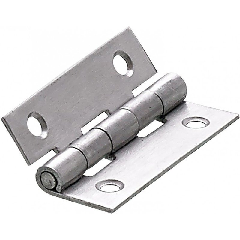 Charnière universelle inox pour meuble, L.40 x l.25 mm