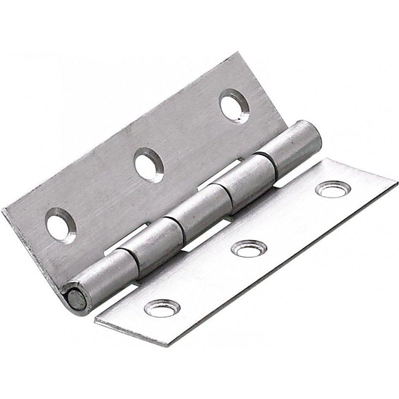 Charnière universelle inox pour meuble, L.70 x l.40 mm