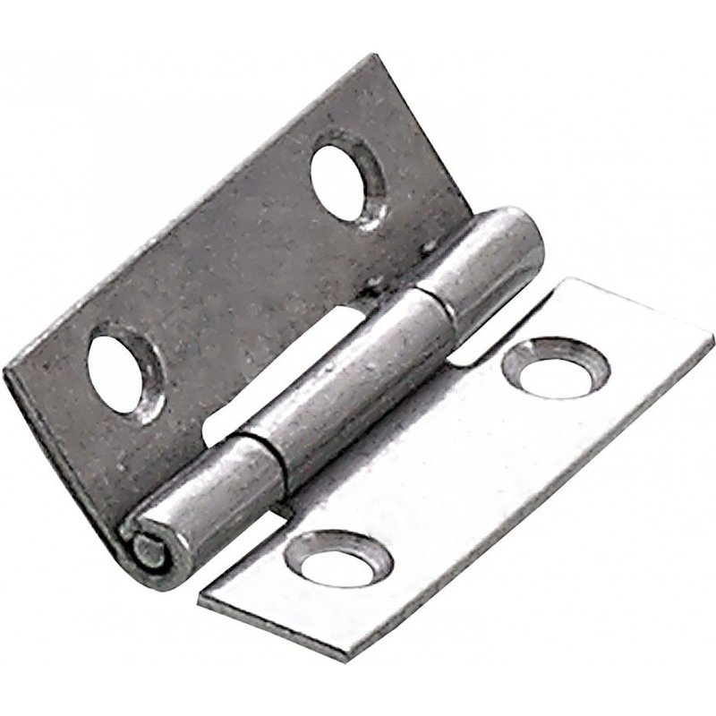 Charnière universelle inox pour meuble, L.30 x l.19 mm