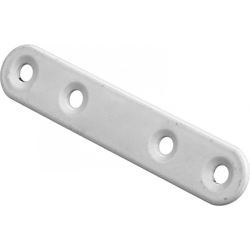 Lot de 12 Pattes d'assemblage Blanc HETTICH, l.15 mm