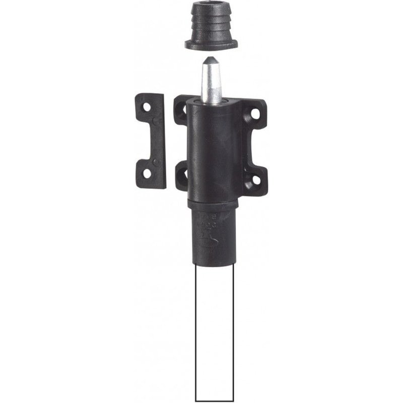 Verrou d'espagnolette composite plastifié, H.100 x L.46 x P.25 mm