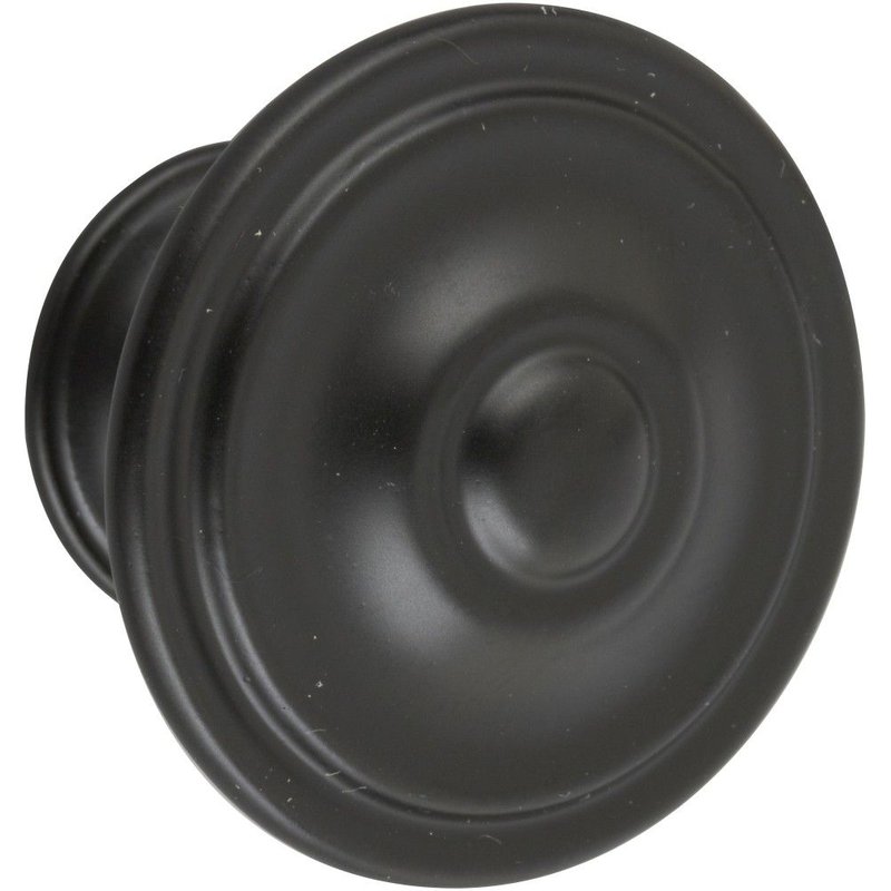 Bouton de meuble Rond noir zamak H.26 x l.35 x P.35 mm