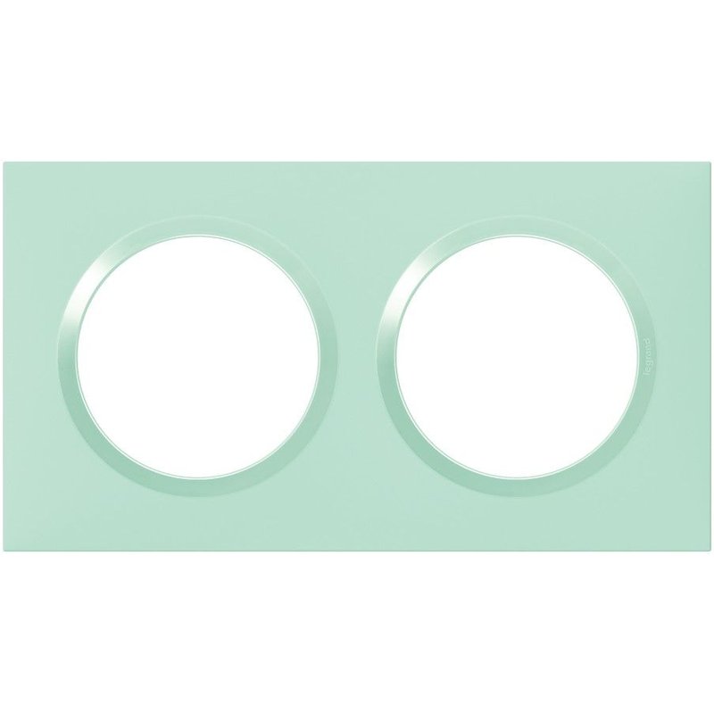 Plaque double Dooxie, LEGRAND, atoll