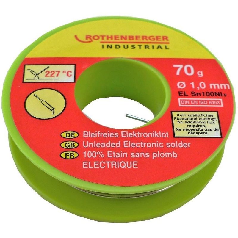 Bobine étain électronique 1 mm, 200 g. ROTHENBERGER