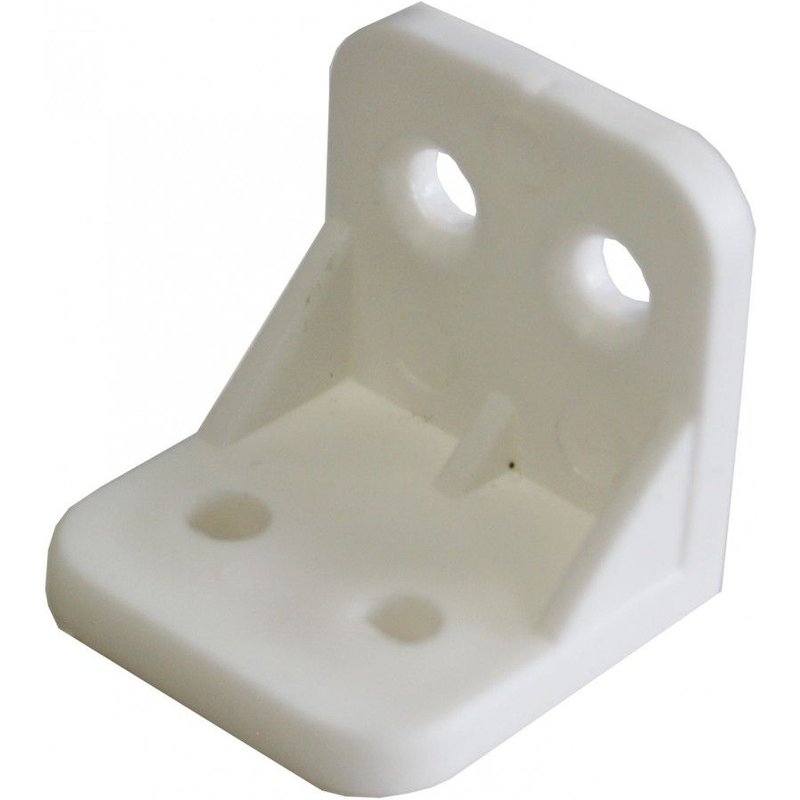 Lot de 25 équerres d' assemblage plastique brut HETTICH, l.30 mm