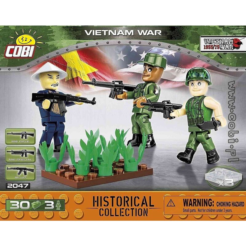 Guerre Du Vietnam - 30 Pièces , 3 Figurines Cobi