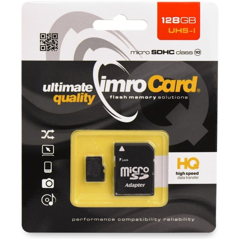IMRO Micro-SD 128 Go classe 10 USH3