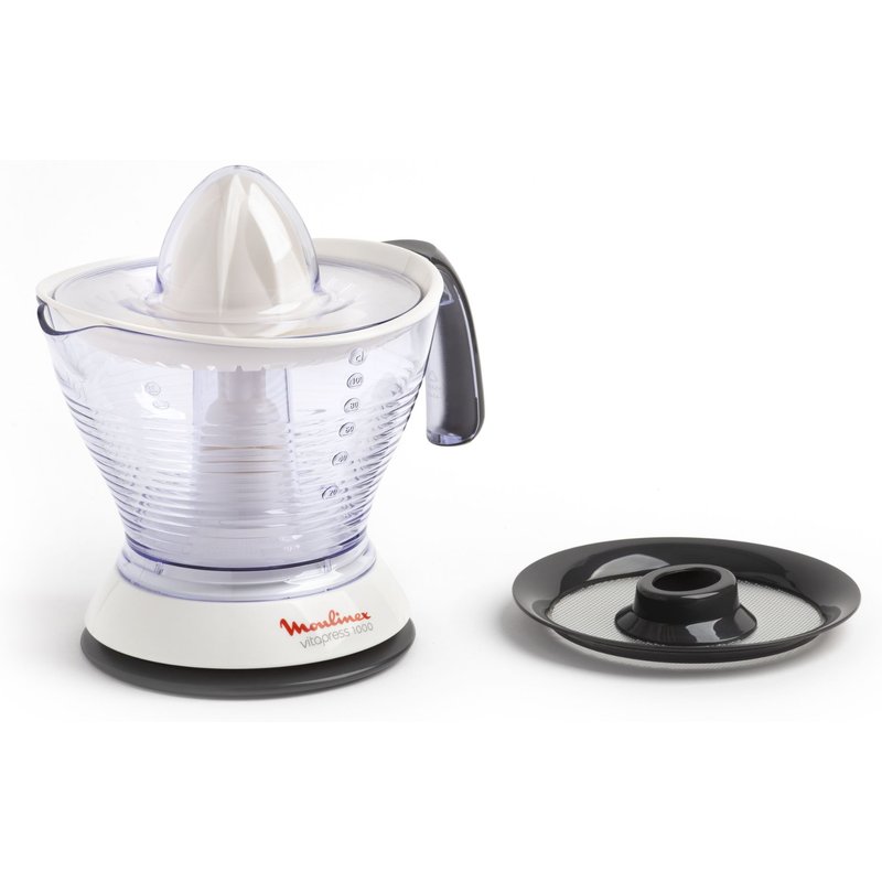 Moulinex Vitapress 1000 - Presse-agrumes - 1 litre - 25 Watt - blanc/gris foncé