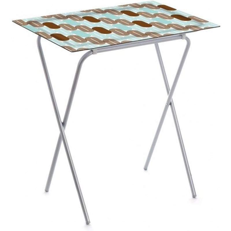 Don Hierro - Table Pliante Avec Plateau Amovible, Petite Table D'appoint Pliante Pour Cuisine, Camping, Terrasse, Jardin, Ada-86