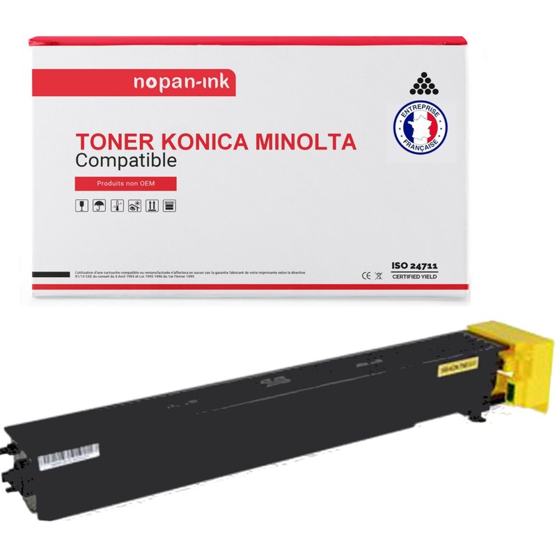 1 Toner pour KONICA MINOLTA A0TM250 Jaune 30000 Pages avec Konica Minolta Bizhub C552 C552 DS C652 C652 DS Develop Ineo + 652 Ineo + 652 DS Ineo Plus 552 Ineo Plus 652 Ineo Plus 652 DS