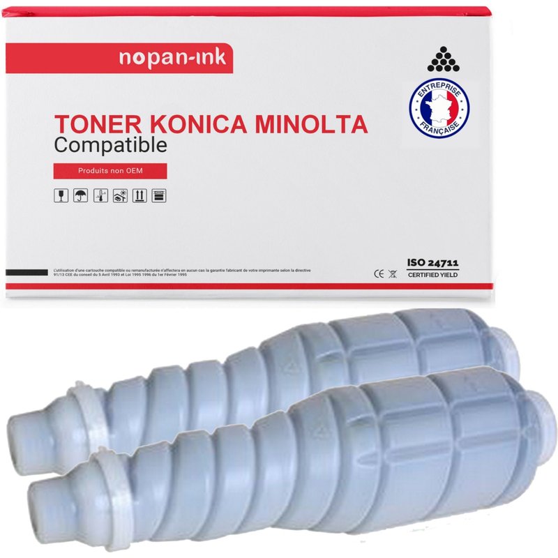 2 Toner pour KONICA MINOLTA A0VW150 Black 37500 Pages avec Konica Minolta Bizhub Pro C5501 C6501 E C6501 EP OCE CS 655 Pro Develop Ineo + 6501 Ineo Plus 5501 Ineo Plus 6501