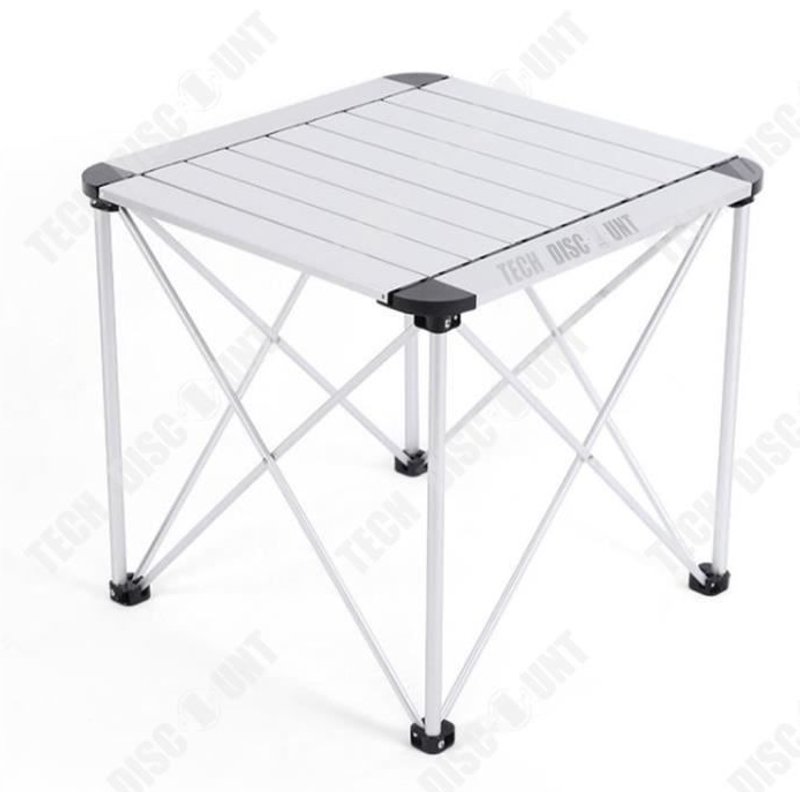 Td® Accueil Table Pliante En Alliage D'aluminium Extérieur Barbecue Table Pliante Portable Et Chaise Table À Rouleaux D'oeufs