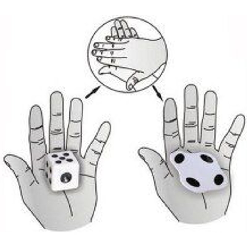 Nouveauté Battre Plat Dés Facile À Apprendre Mini Accessoires De Magie Jouets Amusement Nouveauté Magie Close Up Dés Tour De Magie Jouet Magiciens D'approvisionnement Lava1