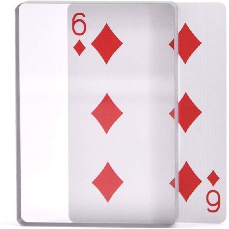 Carte De Signe Bloc Transparent, Jeu De Cartes En Verre, Tours De Magie Liés À La Glace, Gros Plan, Accessoires D'illusion, Carte De Signe Gimmick Lava1