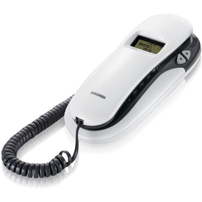 Brondi Kenoby Cid Telefono analogico Identificatore di chiamata Grigio, Bianco