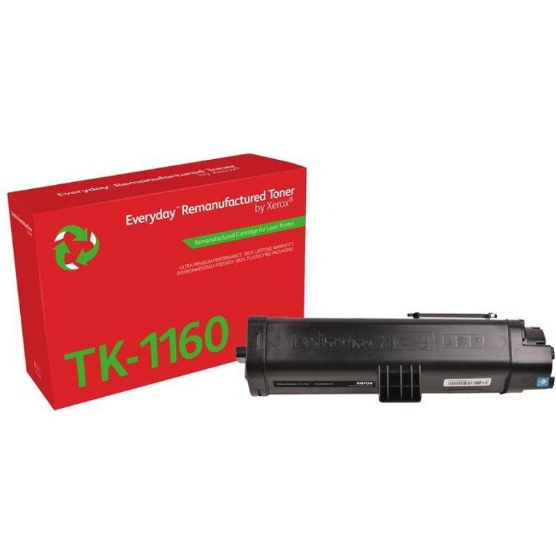 Toner remanufacturé Noir Everyday de Xerox compatible avec Kyocera TK-1160, Capacité standard