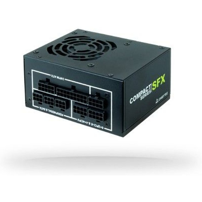 Chieftec Compact Series CSN-650C - Alimentation électrique (interne) - ATX12V 2.3/ SFX12V - 80 PLUS Gold - CA 100-240 V - 650 Watt - PFC active - noir