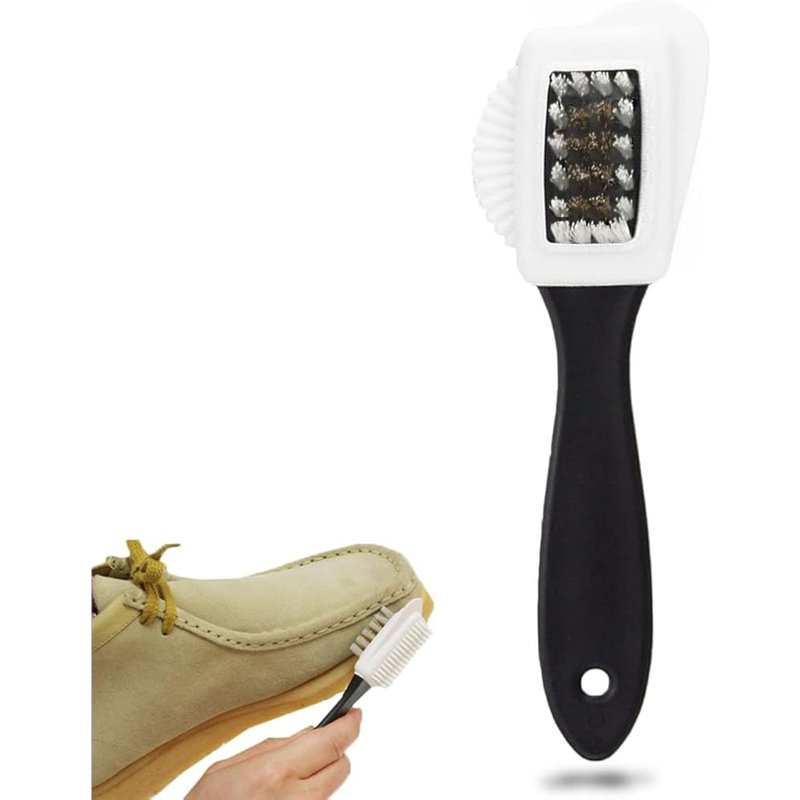 Brosse à Daim pour Nettoyer Les Chaussures - Brosse à Chaussures en Nubuck pour Bottes en Cuir Suédé Nettoyage de Chaussures