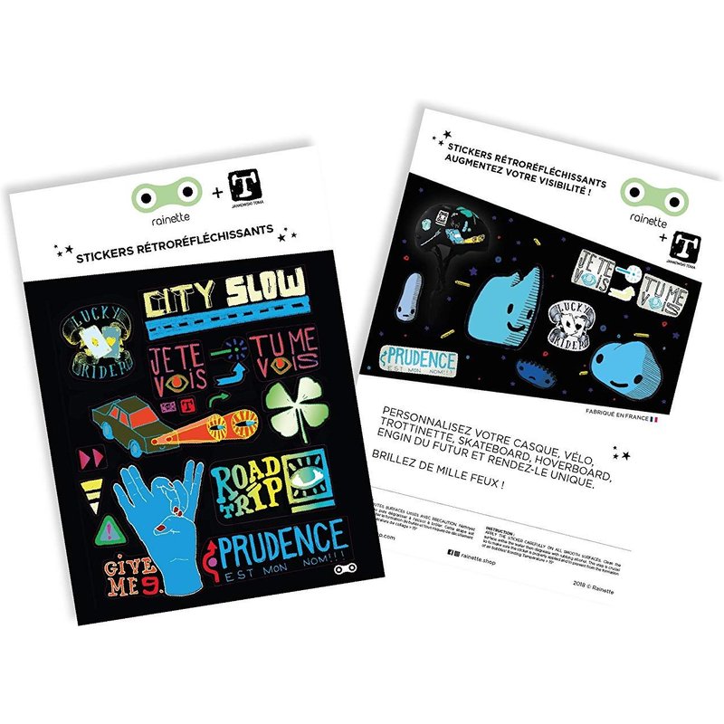 Stickers City Slow Couleur