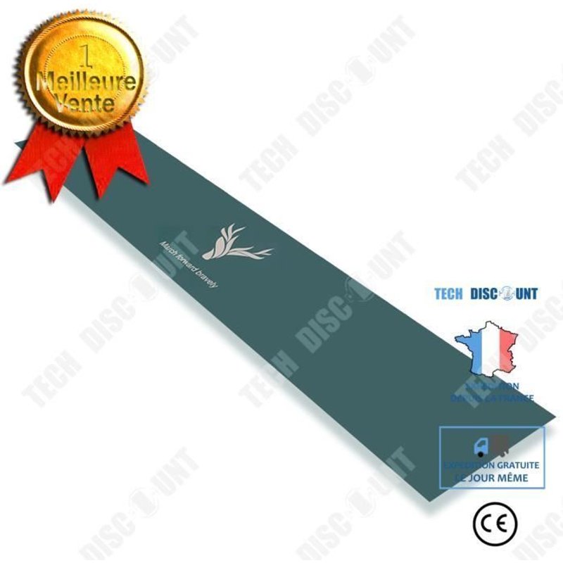 Td® Tapis De Meuble Tv Rectangulaire En Cuir Pvc Simple Imperméable Et Résistant À L'huile De Couleur Unie