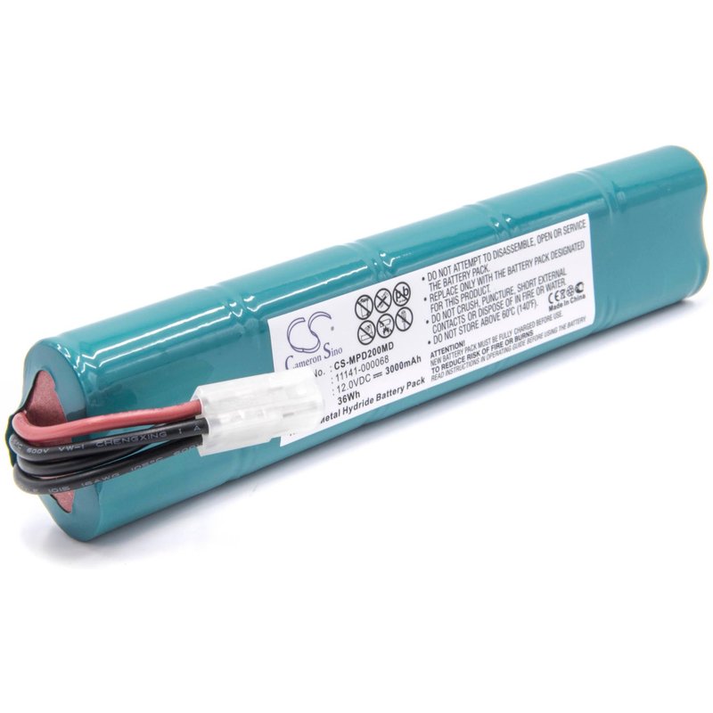 vhbw Batterie remplacement pour 11141-000068 pour appareil médical (3000mAh, 12V, NiMH)