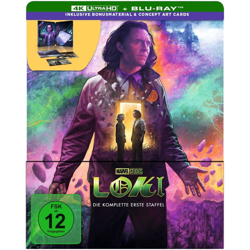 Loki - Staffel 1 Uhd Bd (Lim. Steelbook): 4k Ultra Hd Blu-Ray + Blu-Ray / Steelbook / Staffel 01