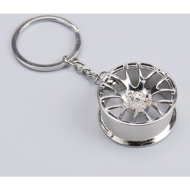 Argent1 - Clés De Voiture Créatif De Haute Qualité, 1 Pièce, Jante De Moyeu De Roue, Modèle Pour Homme, Cadeau Cool