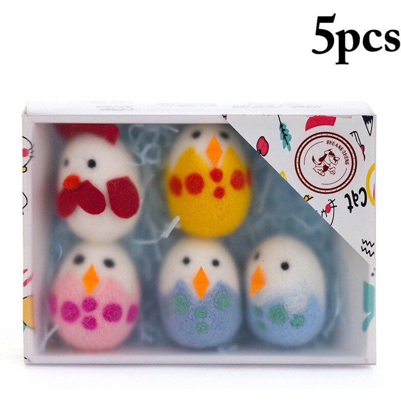 Jouet Interactif En Fausse Laine Pour Chat, 5 Pièces, Poussin, Herbe Aux Chats, Chaton, Avec Boîte, Fournitures Pour Animaux De Compagnie Bo606