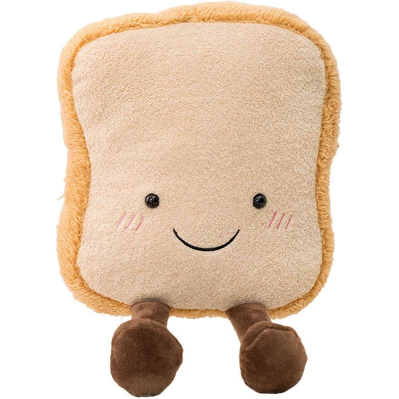 Lovoski Dessin Animé Peluche Nourriture Jouet Oreiller Poupée Collation Coussin Salon Décor Cadeau Pain Grillé Pain Toasté
