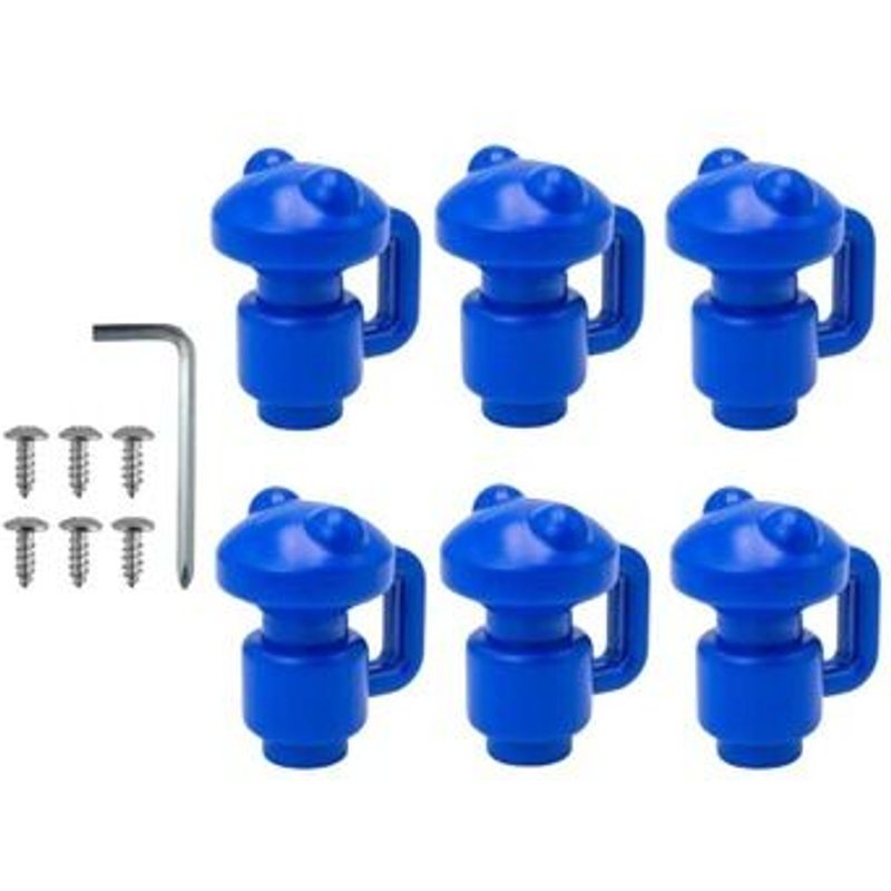 Couvercle De Poteau D'enceinte De Trampoline Portable, Avec Clé À Vis, Bleu Durable Yd2946