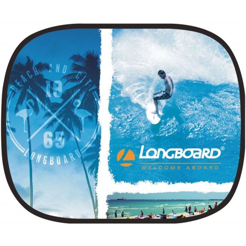 Longboard Beach 1 Écran Soleil Latéral Électrostatique 44x36cm.